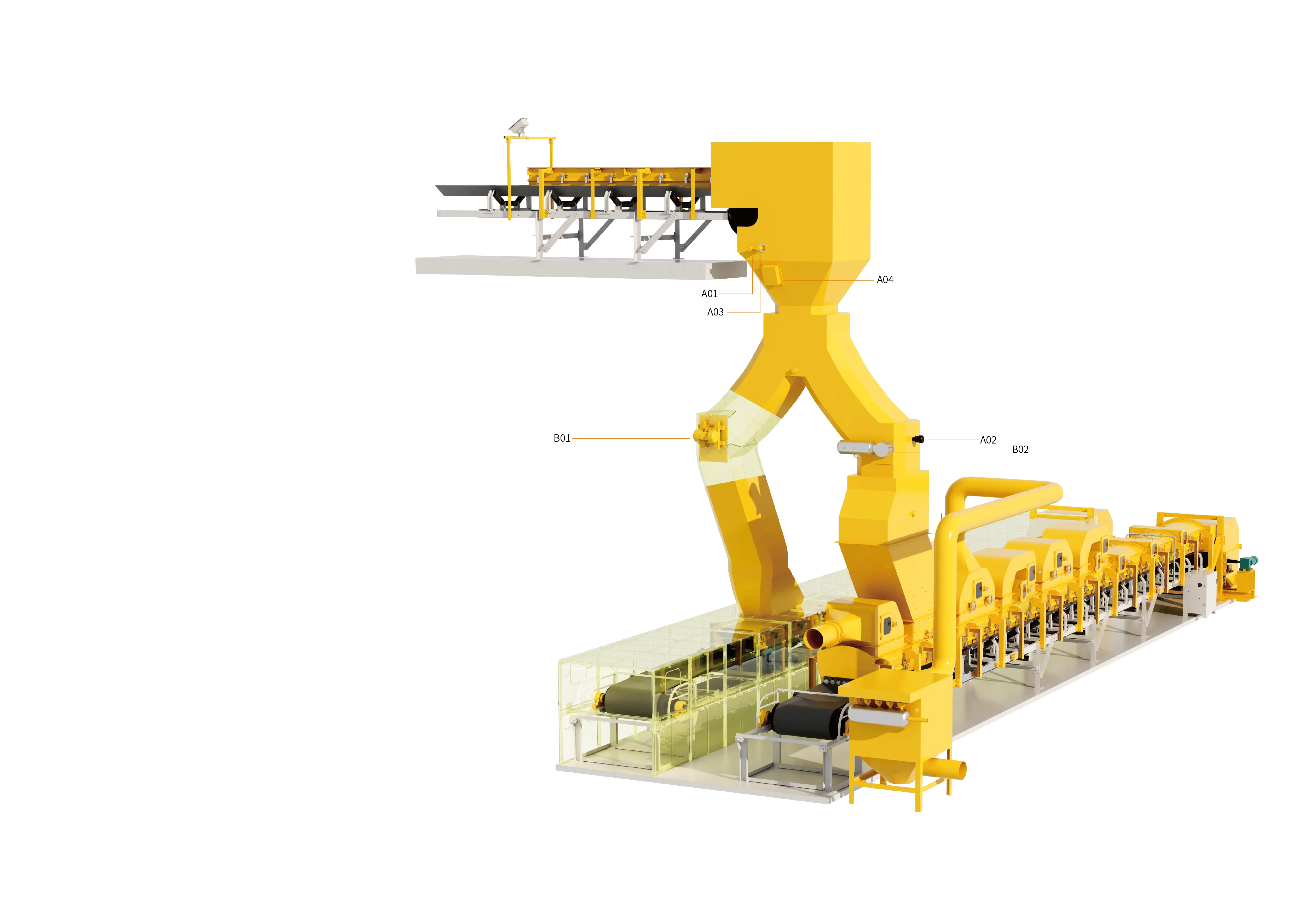 TMKS Sistem Anti-Tersumbat dan Pembantu Aliran Material Pintar 3D Layout