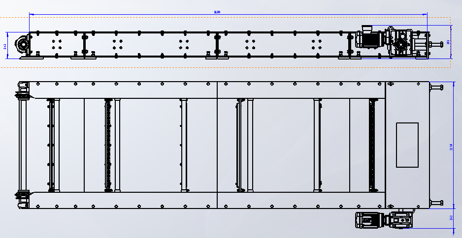 Chain Plate Type Material Recovery Device